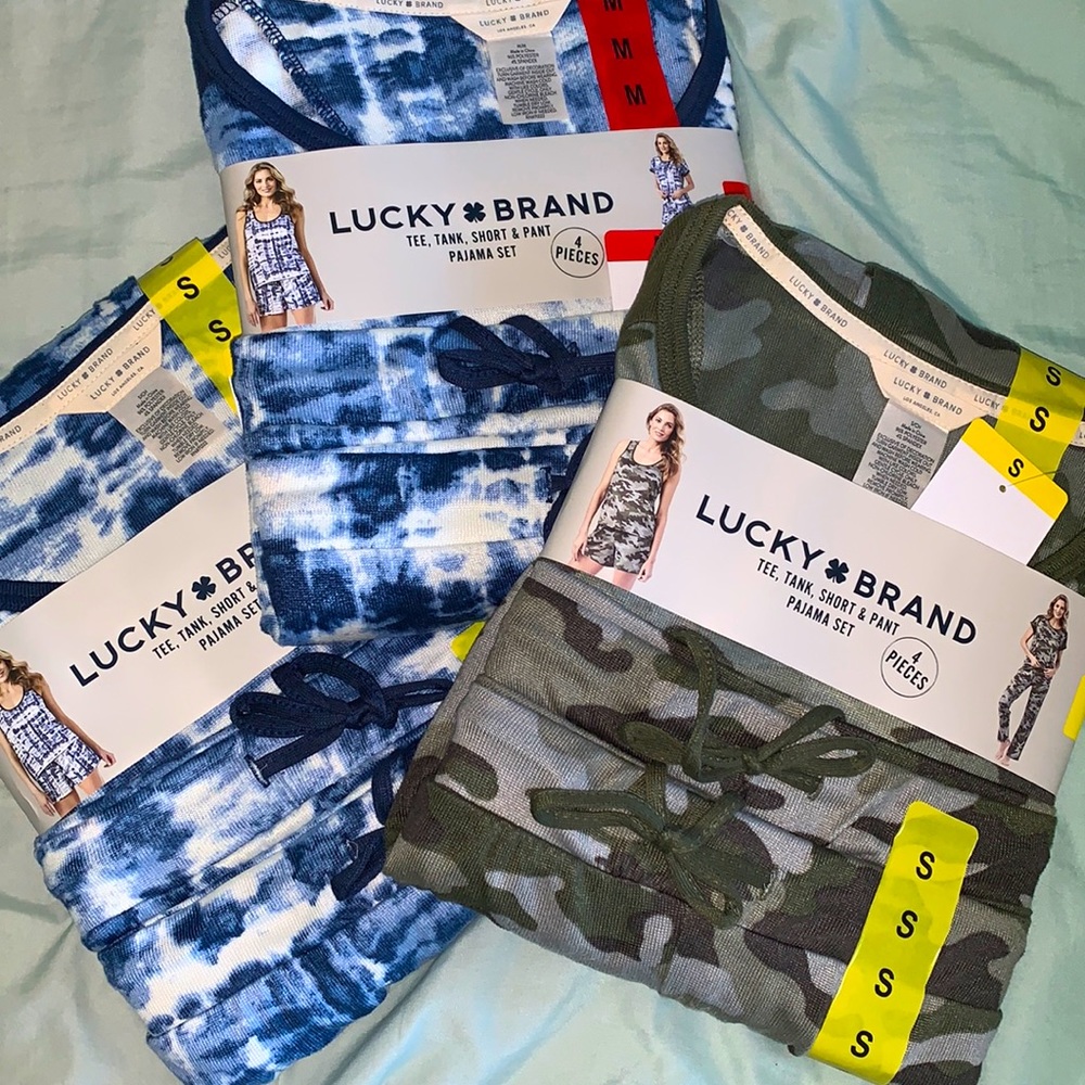 LUCKY BRAND 4 PIECE Pajama Set! BRAND NEW, EACH SOLD SEPARATELY
